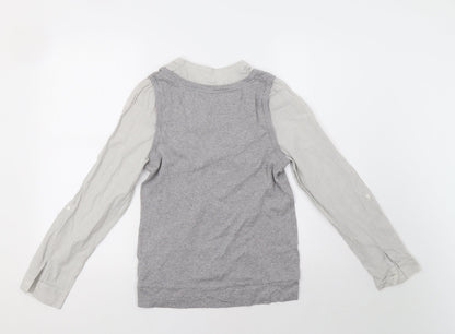 Womens UK Size 12 M&S Grey Pullover Jumper