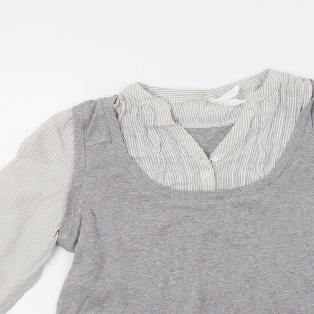Womens UK Size 12 M&S Grey Pullover Jumper