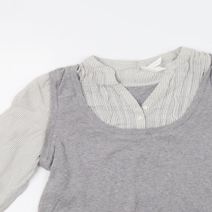 Womens UK Size 12 M&S Grey Pullover Jumper
