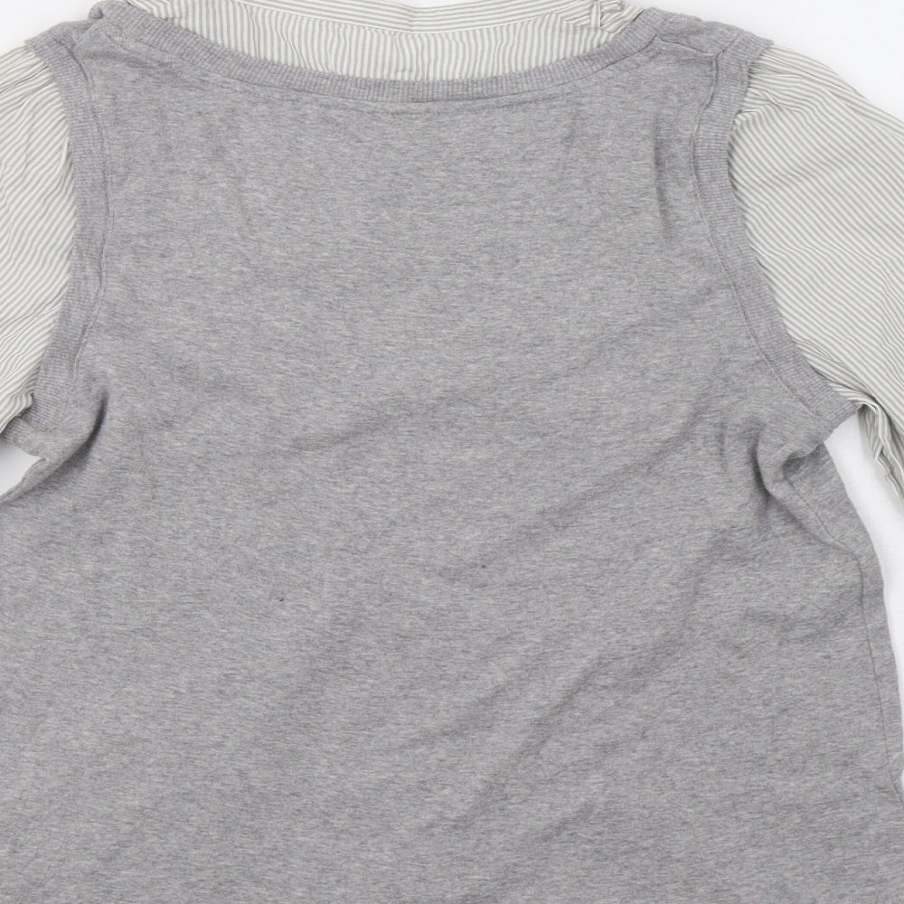 Womens UK Size 12 M&S Grey Pullover Jumper