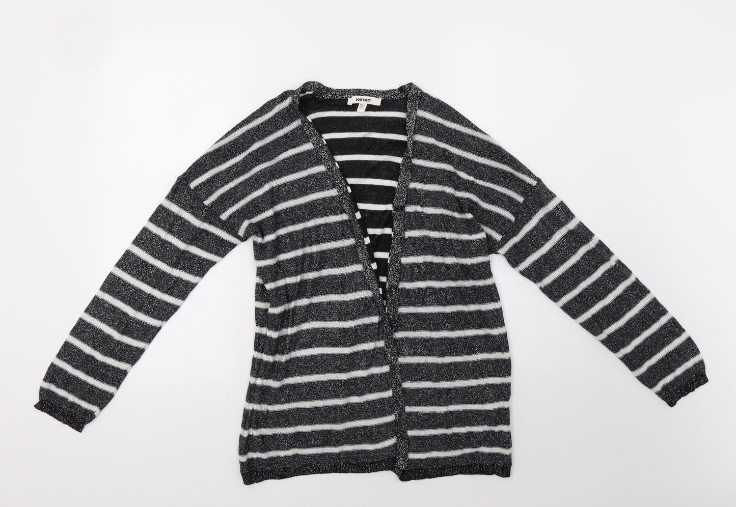 Womens UK Size M Koton Black Cardigan Jumper