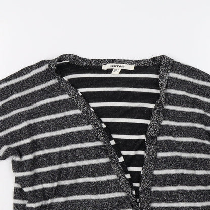 Womens UK Size M Koton Black Cardigan Jumper