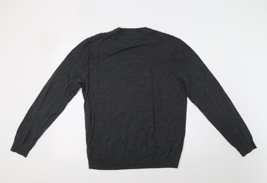 M&S Mens Grey   Pullover Jumper Size L