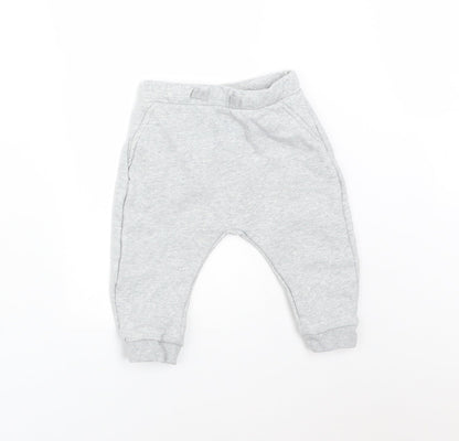 M&S Baby Grey   Jogger Leggings Size 6-9 Months