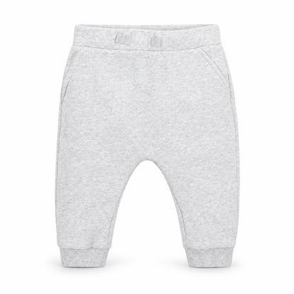 Front view of Marks & Spencer Baby Grey Jogger Leggings, size 6-9, Months