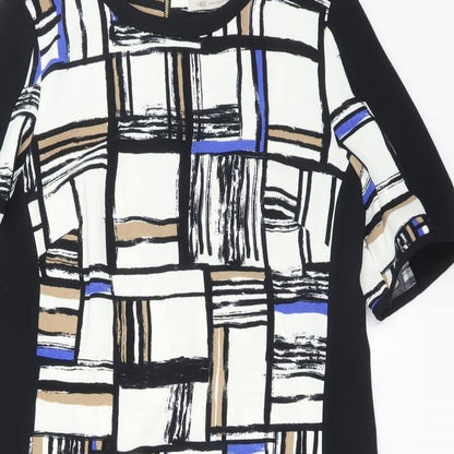 M&S Womens Multicoloured Check  A-Line  Size 12