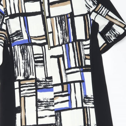 M&S Womens Multicoloured Check  A-Line  Size 12