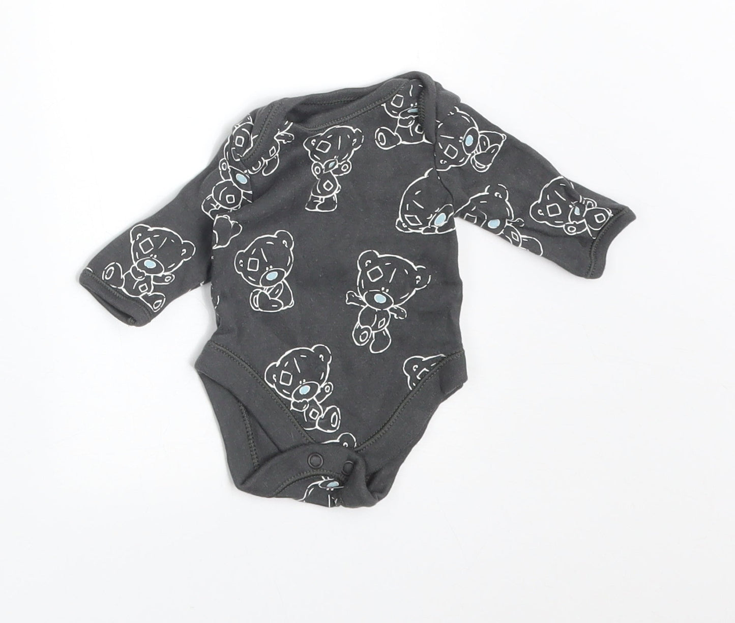 George Baby Grey   Babygrow One-Piece Size Newborn  - TEDDY