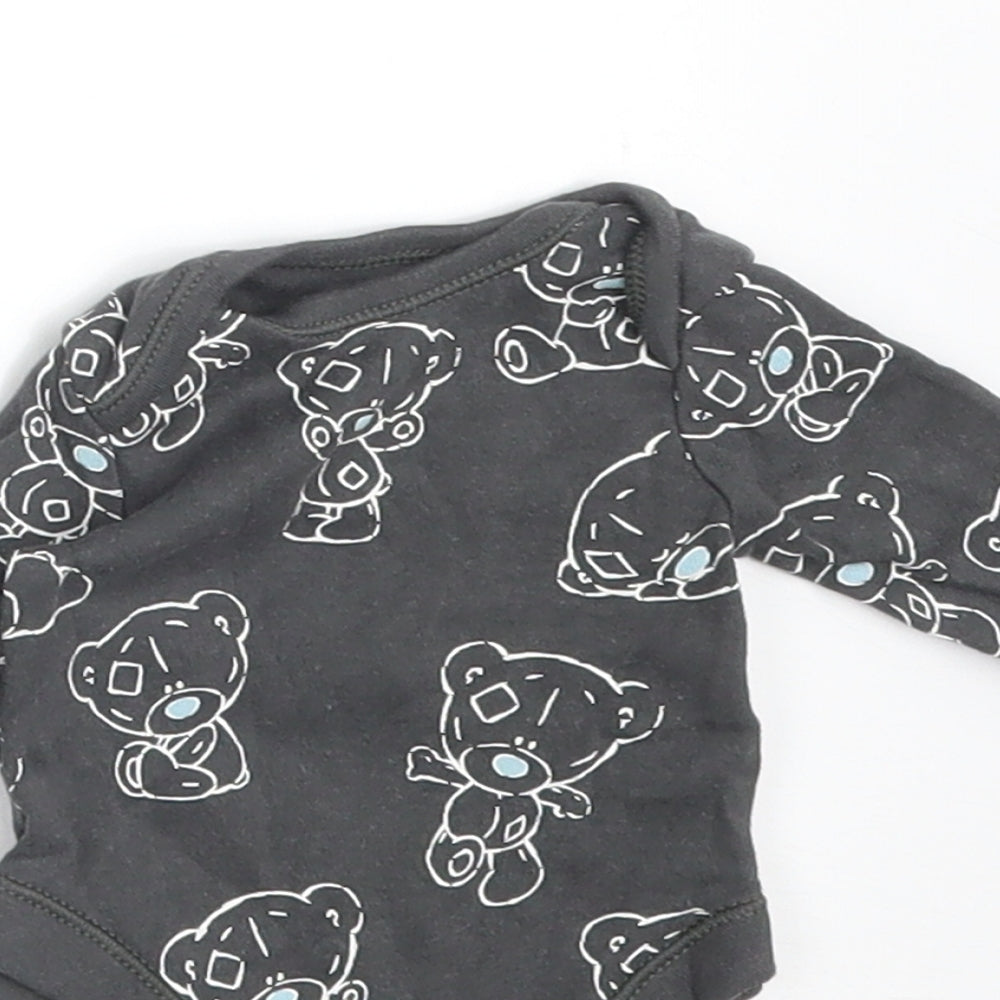 George Baby Grey   Babygrow One-Piece Size Newborn  - TEDDY