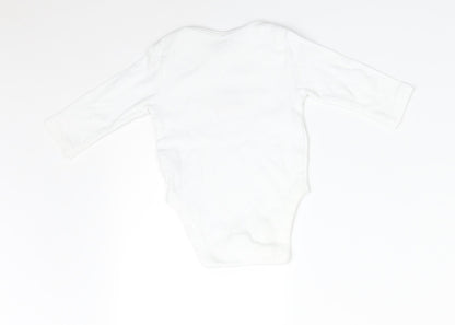 Primark Baby White   Babygrow One-Piece Size 3-6 Months  - DADDY'S LITTLE MONSTER