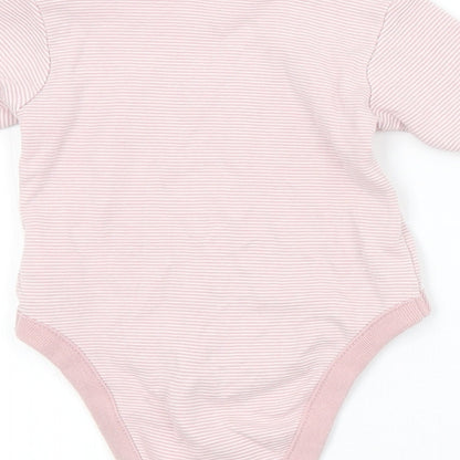NEXT Baby Pink Striped  Babygrow One-Piece Size 0-3 Months