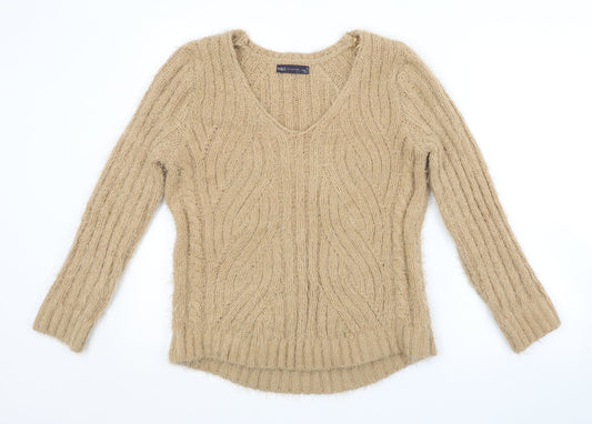 Womens UK Size M M&S Brown Pullover Jumper