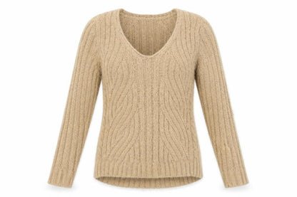 Womens UK Size M M&S Brown Pullover Jumper