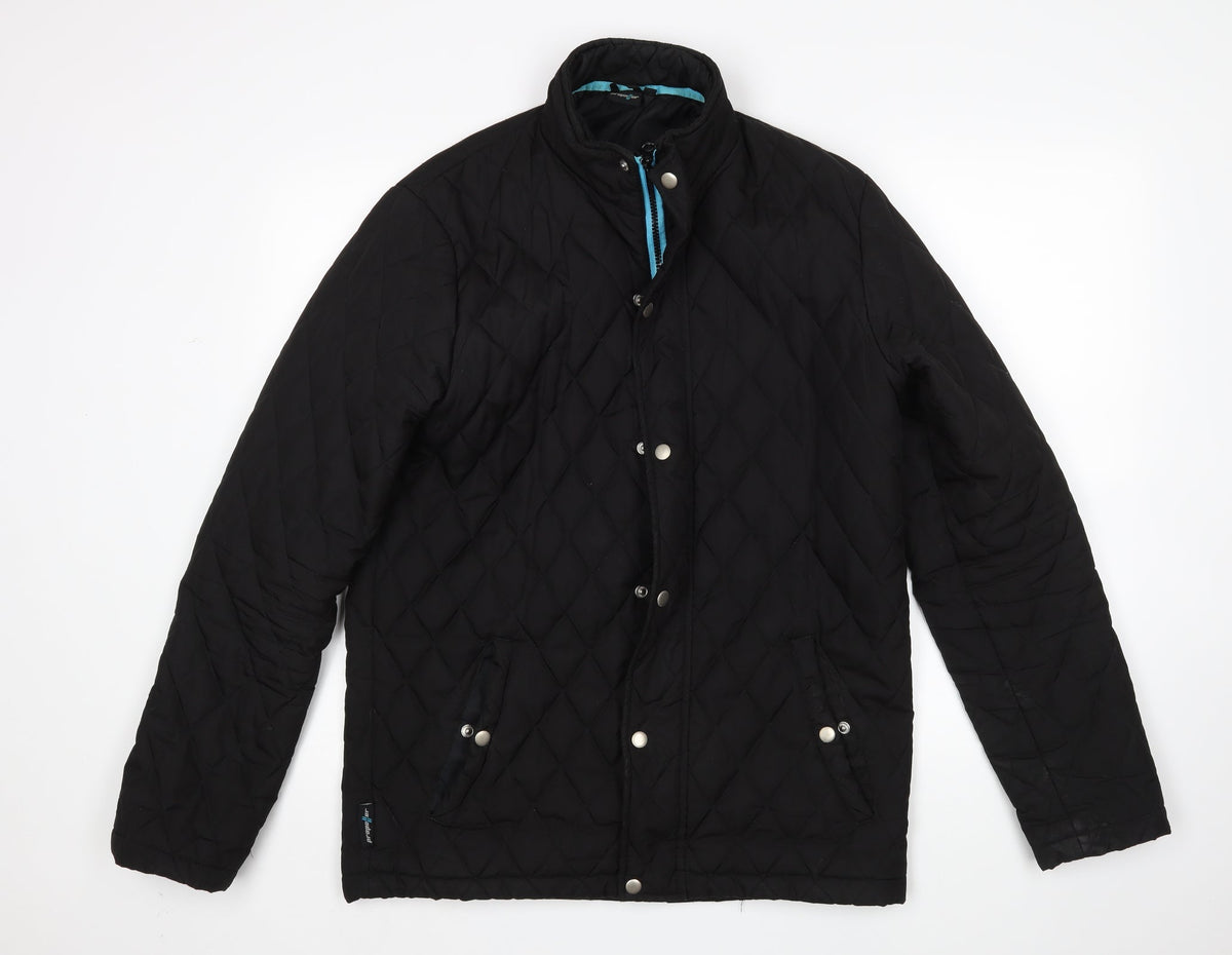Additional front view of Propeller women’s black quilted coat, size M