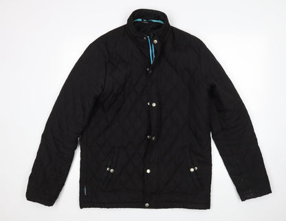Additional front view of Propeller women’s black quilted coat, size M