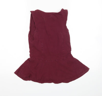 Womens UK Size 10 New Look Purple Basic Tank