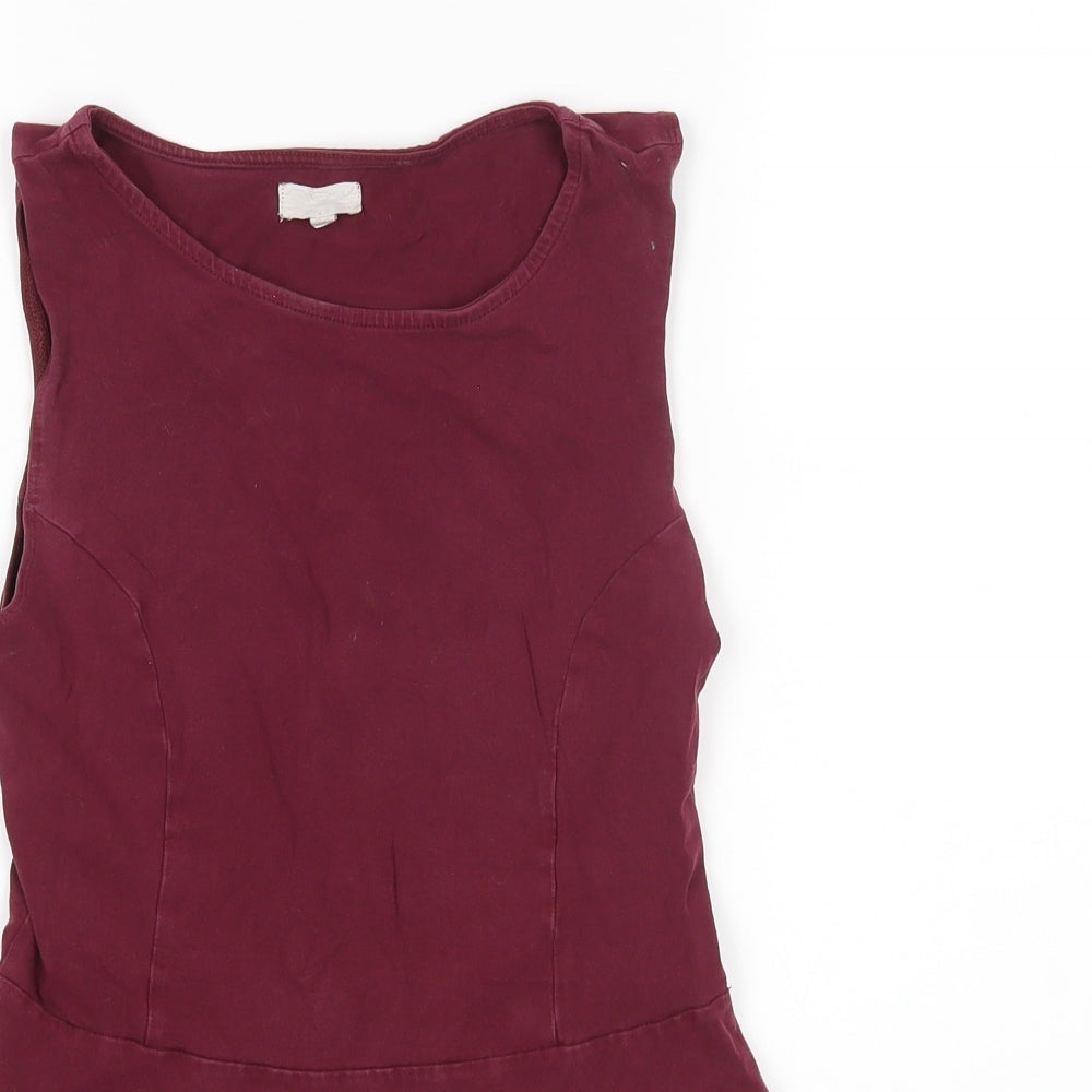 Womens UK Size 10 New Look Purple Basic Tank