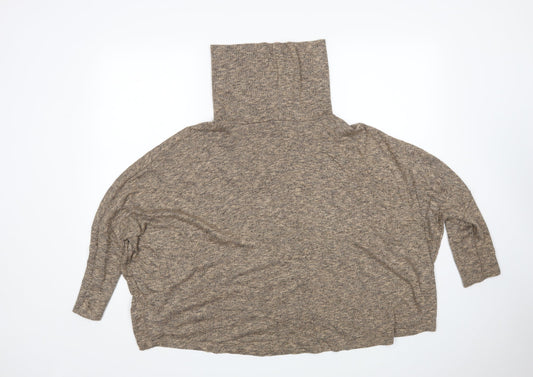 Womens UK Size 14 New Look Brown Pullover Jumper