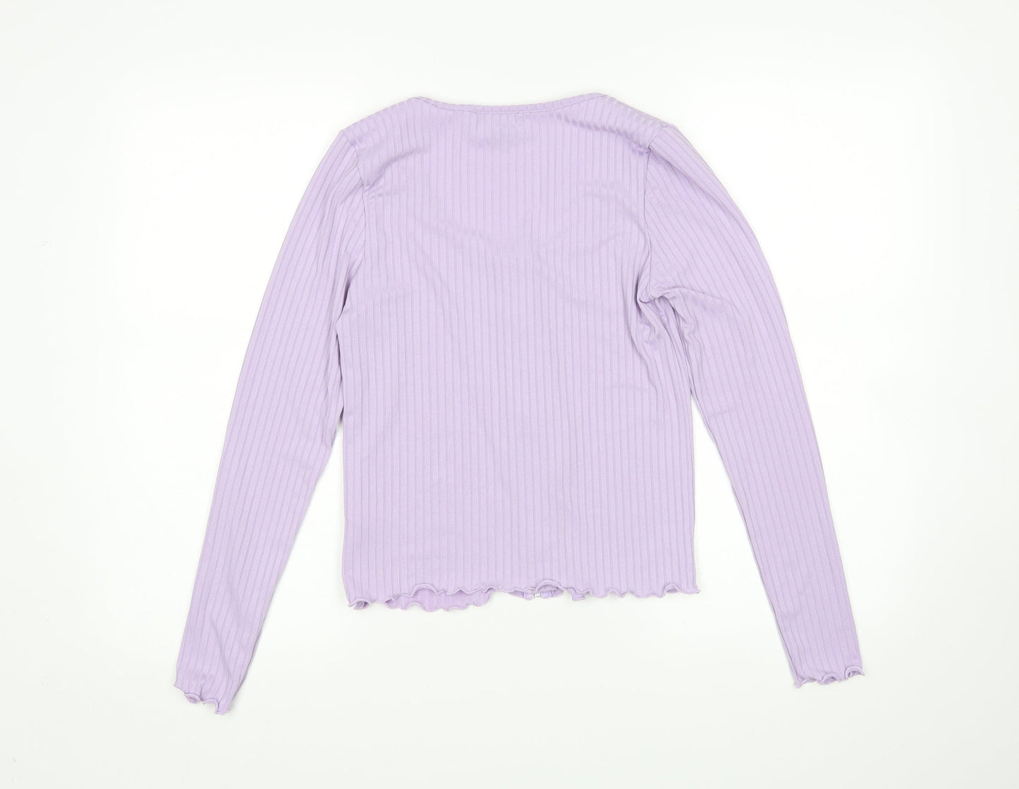 Womens UK Size 10 New Look Purple Full Zip Jumper