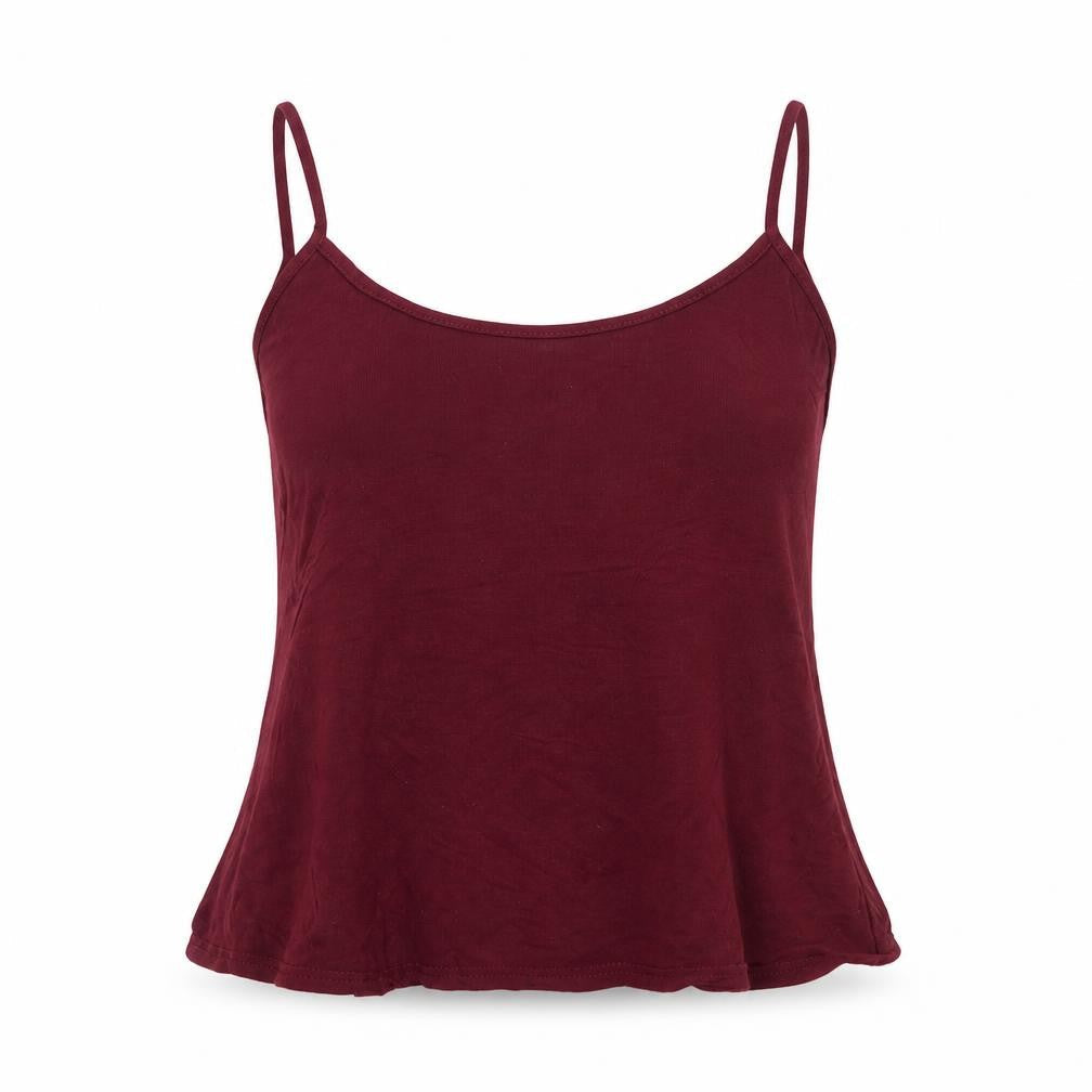 Womens UK Size 10 Boohoo Red Basic Tank