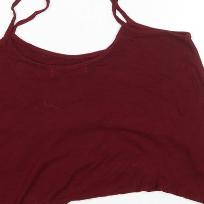 Boohoo Womens Red   Basic Tank Size 10