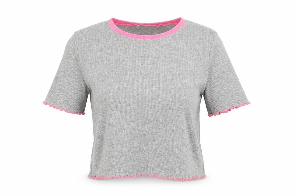 Womens UK Size 12 Select Grey Basic T-Shirt