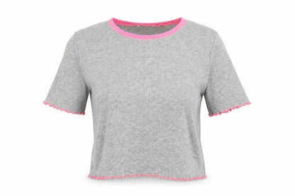 Womens UK Size 12 Select Grey Basic T-Shirt