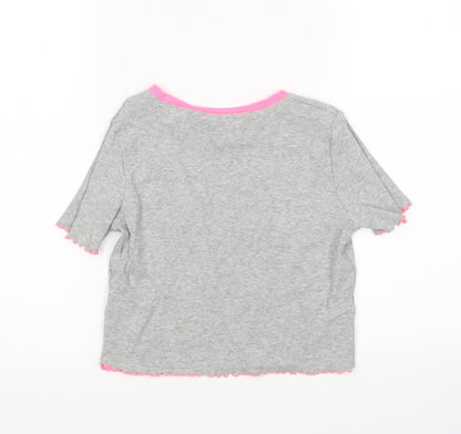 Womens UK Size 12 Select Grey Basic T-Shirt