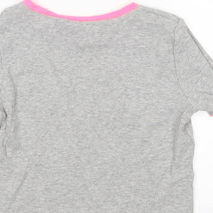 Womens UK Size 12 Select Grey Basic T-Shirt