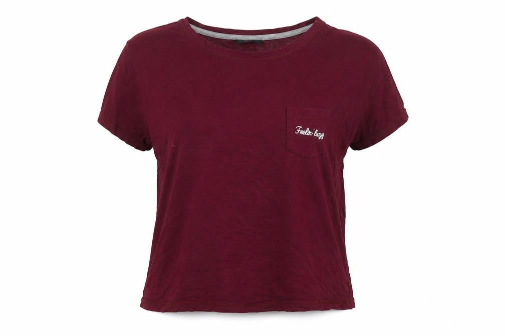 Front view of New Look women’s purple top pyjama top, size M