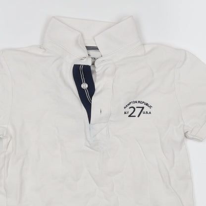Hampton Republic Boys White   Basic Polo Size 9-10 Years