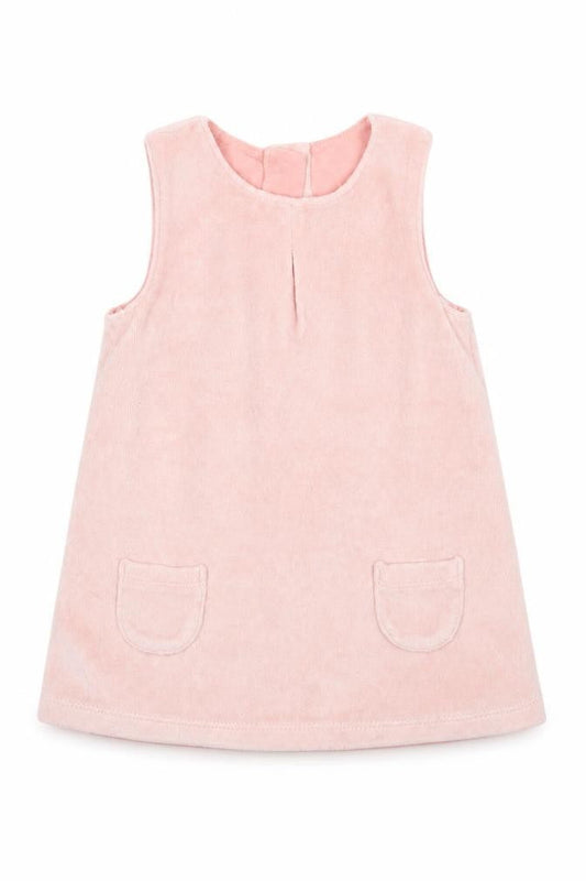 M&S Girls Pink   Pinafore/Dungaree Dress  Size 3-6 Months