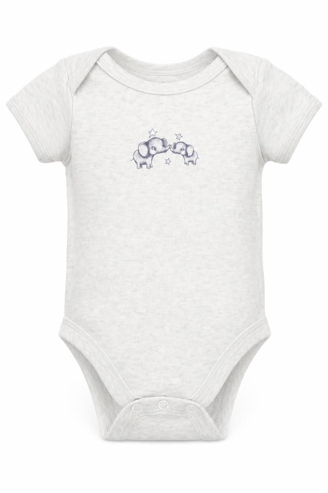 Front view of George Baby Grey Leotard One-Piece, size 3-6, Months