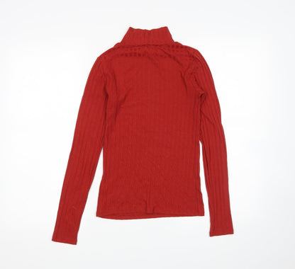 Womens UK Size 6 Topshop Red Pullover Jumper