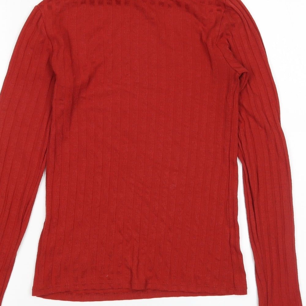 Womens UK Size 6 Topshop Red Pullover Jumper