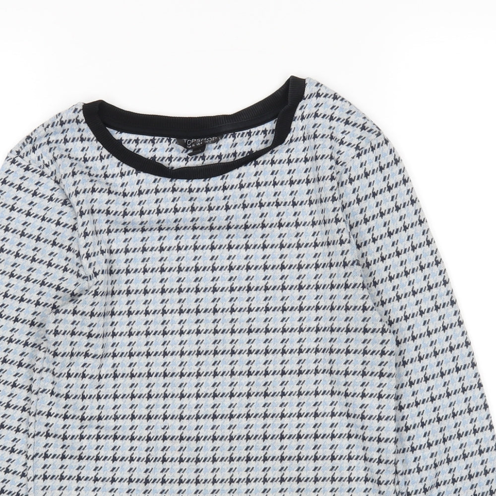Womens UK Size 8 Topshop Blue Pullover Jumper