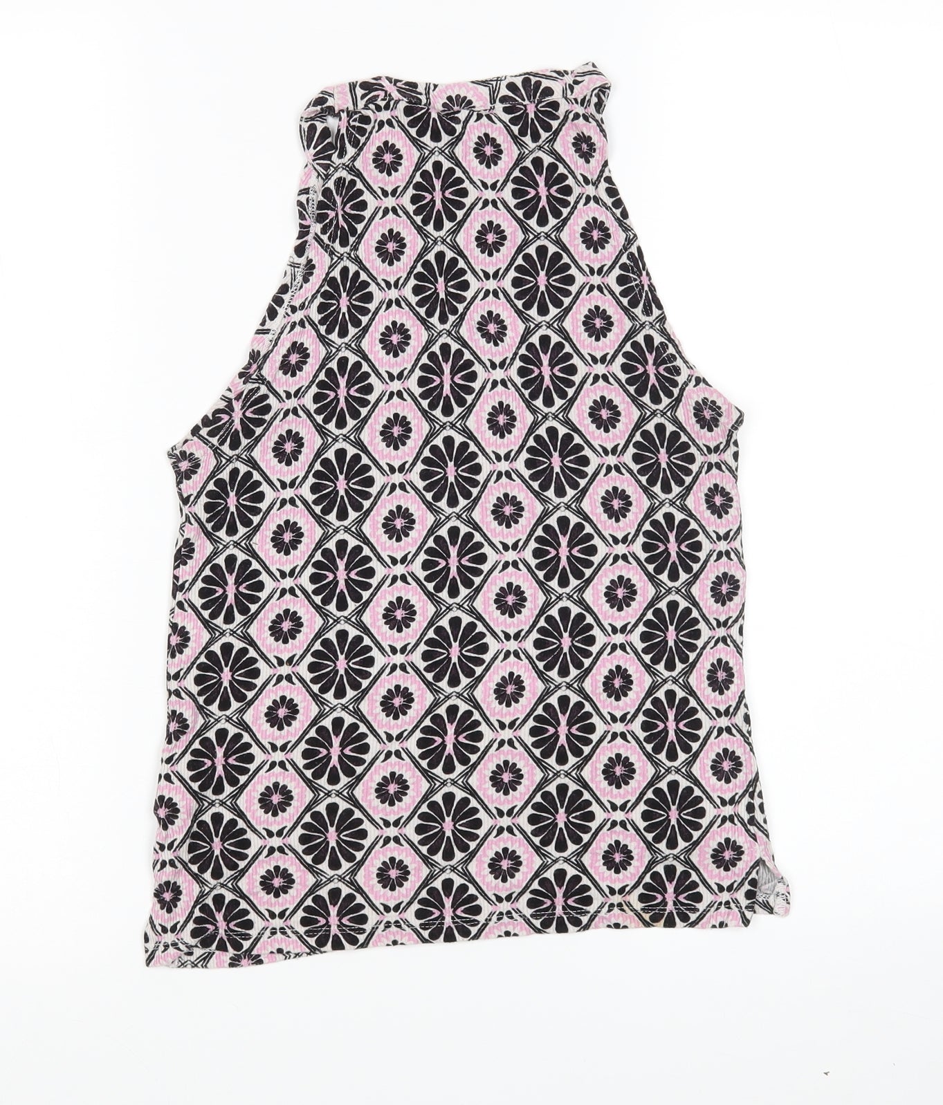 Womens UK Size 6 Topshop Multicoloured Basic Tank