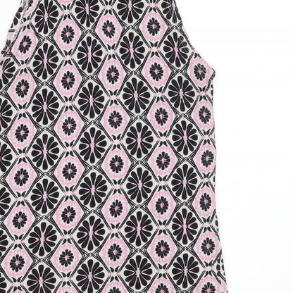 Womens UK Size 6 Topshop Multicoloured Basic Tank