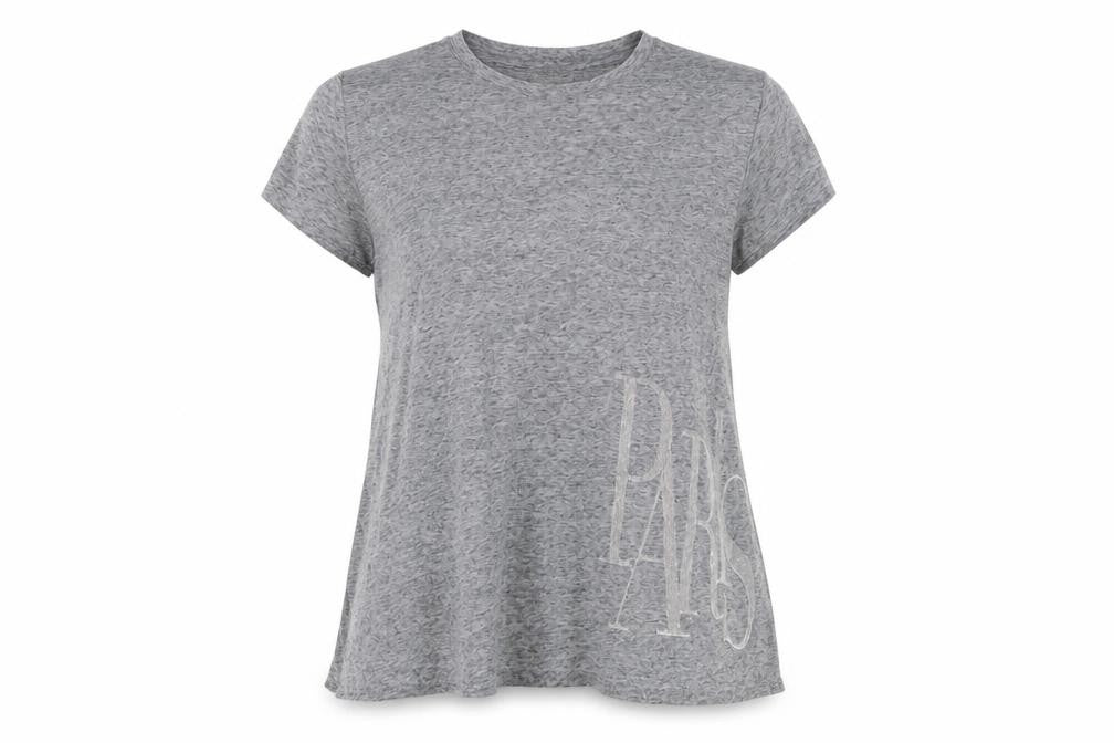Womens UK Size 6 River Island Grey Basic T-Shirt