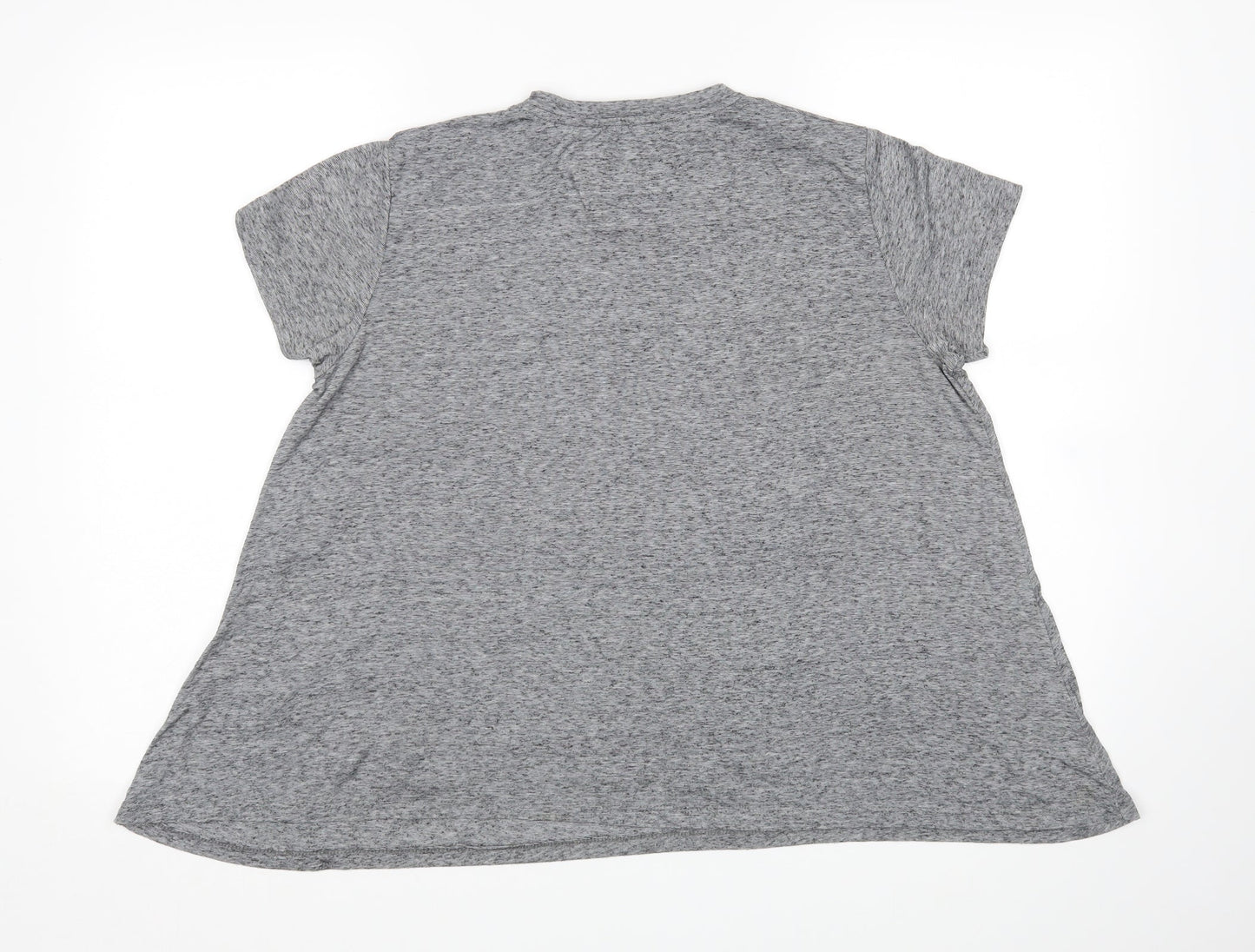 Womens UK Size 6 River Island Grey Basic T-Shirt