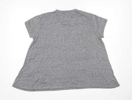 Womens UK Size 6 River Island Grey Basic T-Shirt