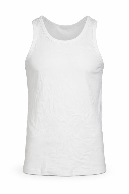 Mens UK Size M Preworn White  Tank