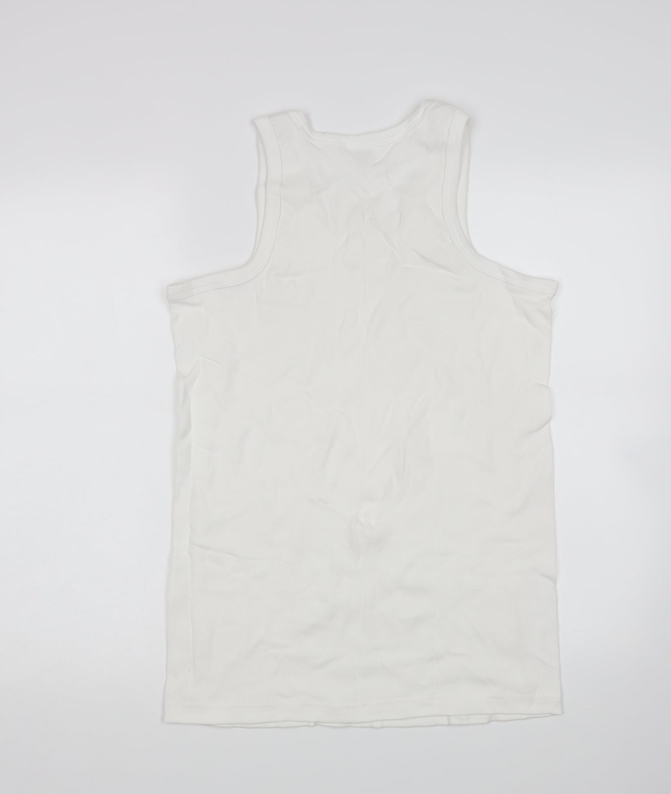 Mens UK Size M Preworn White  Tank