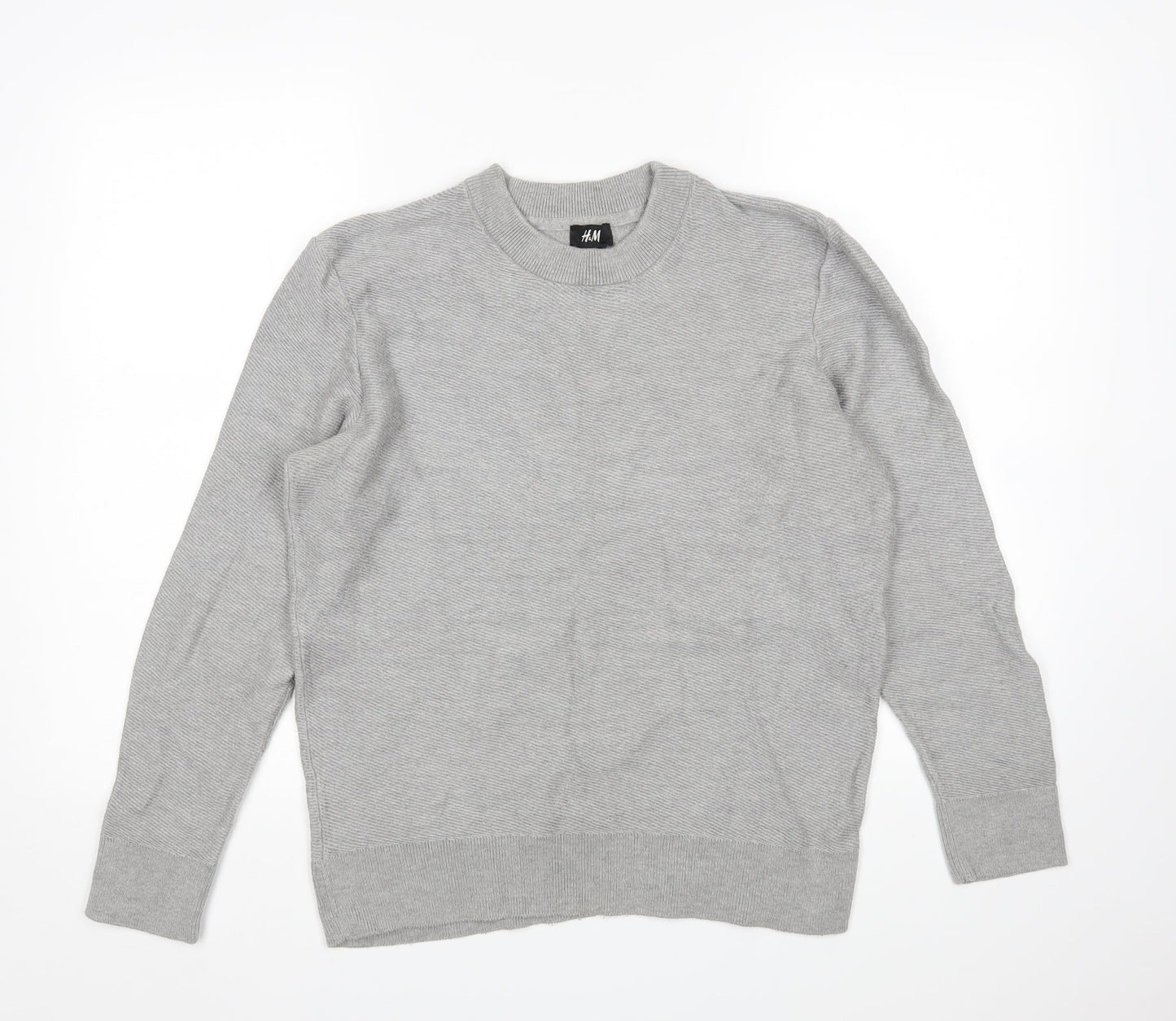 H&M Womens Grey   Pullover Sweatshirt Size S