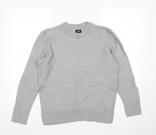 H&M Womens Grey   Pullover Sweatshirt Size S