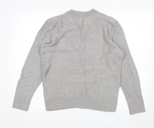 H&M Womens Grey   Pullover Sweatshirt Size S