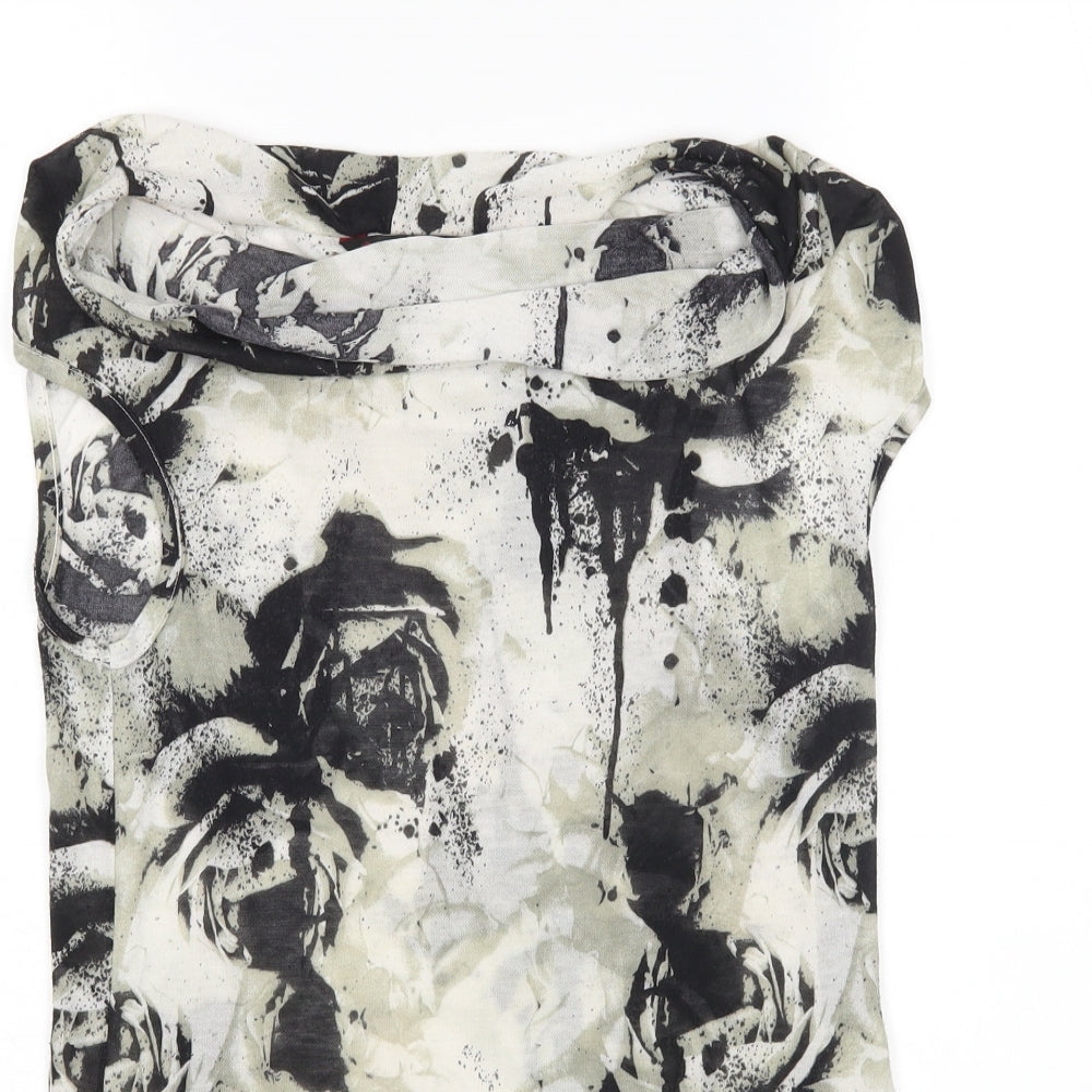 Womens UK Size 8 Miss Selfridge Multicoloured Basic Blouse