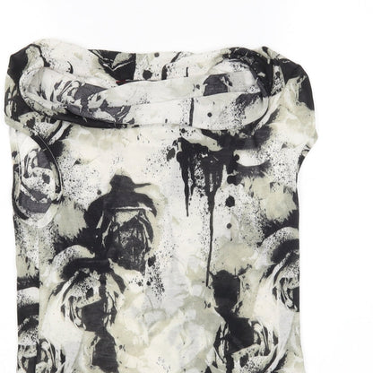Womens UK Size 8 Miss Selfridge Multicoloured Basic Blouse