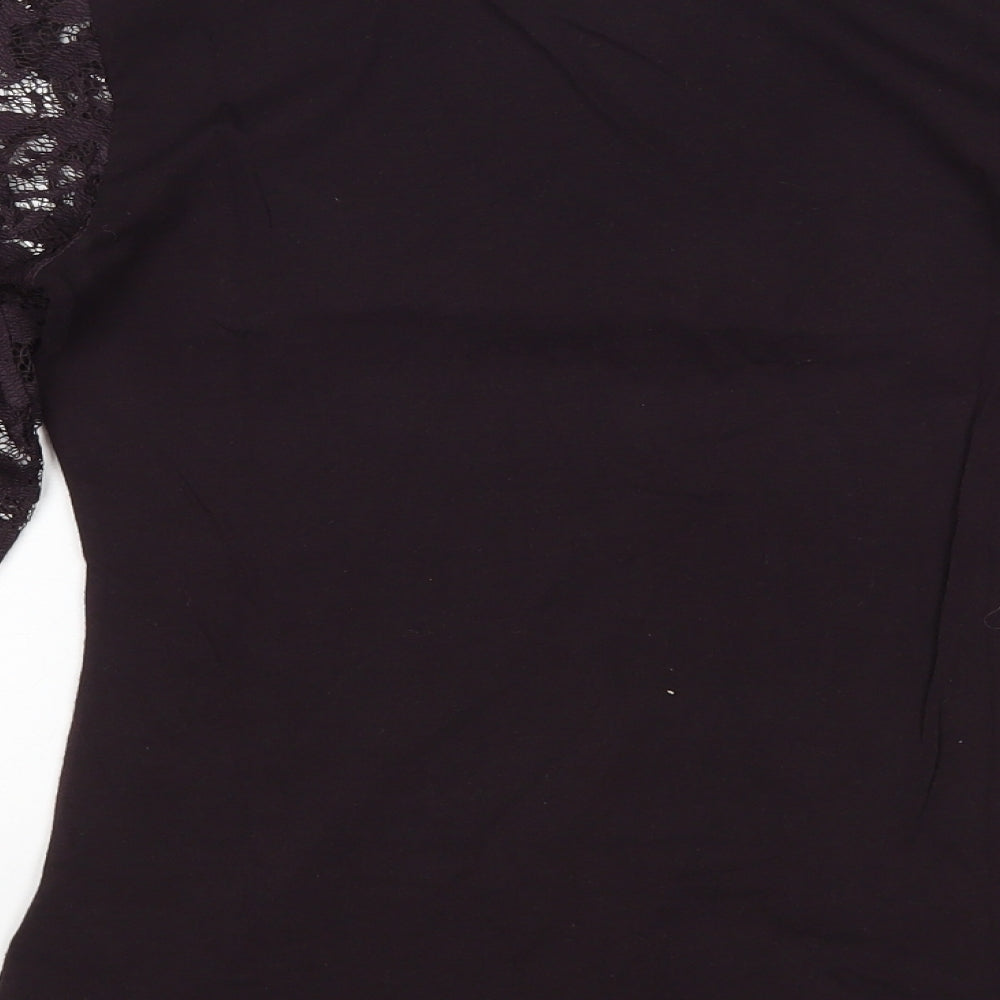 Womens UK Size S H&M Purple Basic Blouse