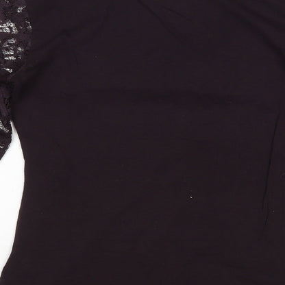Womens UK Size S H&M Purple Basic Blouse